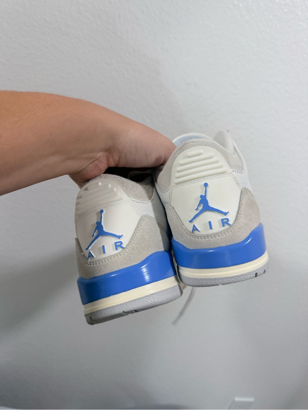 Jordan retro 3 white and blue - Picture 8 of 9